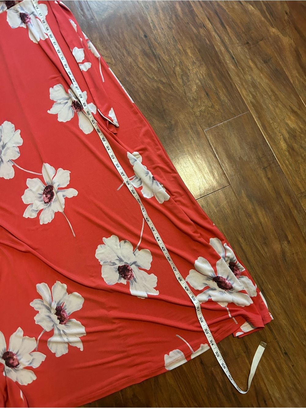 Le Lis Red Floral Wrap Maxi Dress - Picture 4 of 6